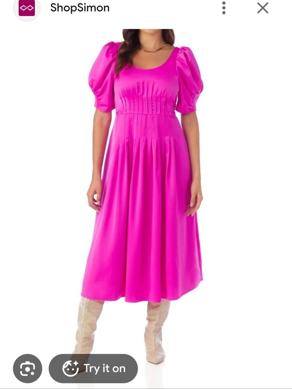 CROSBY by Mollie Burch Hot Pink Midi Dress